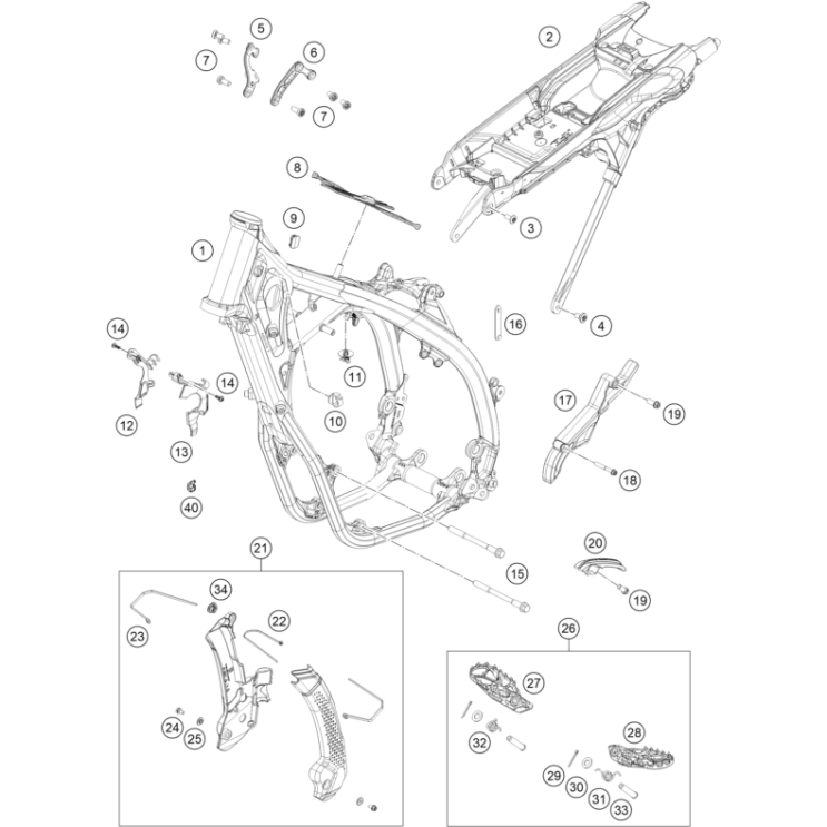 CADRE HUSQVARNA 501 FE 2025